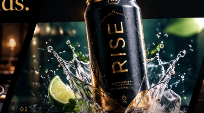 Premium consumer beverage brand concept